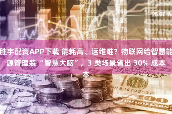 胜宇配资APP下载 能耗高、运维难？物联网给智慧能源管理装 “智慧大脑”，3 类场景省出 30% 成本